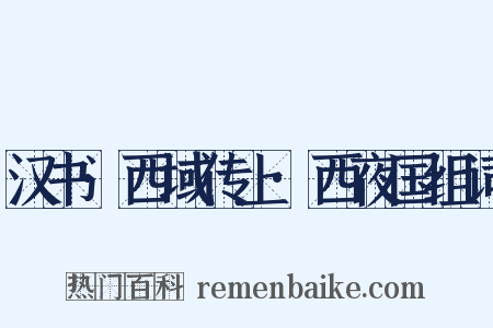 汉书·西域传上·西夜国组词是什么意思的图片